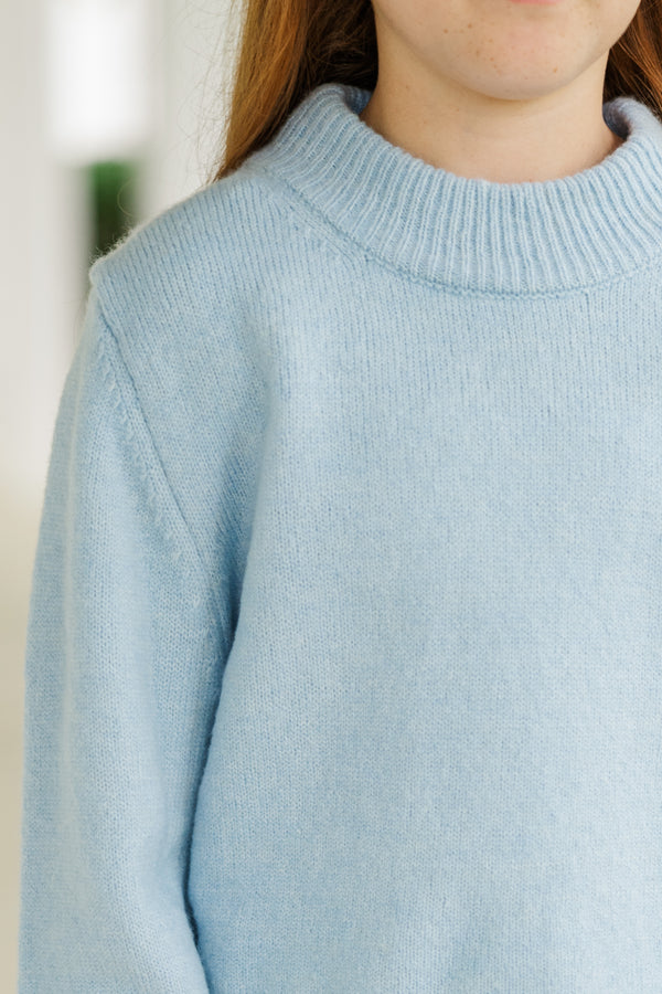 Girls: Moving Up Light Blue Sweater