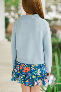 Girls: Moving Up Light Blue Sweater