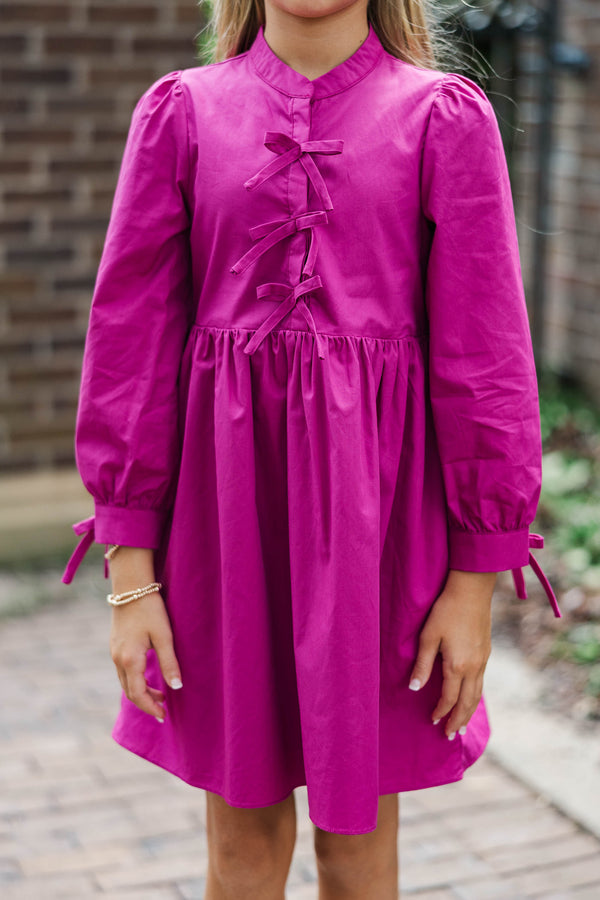 Girls: The Hope Magenta Purple Dress