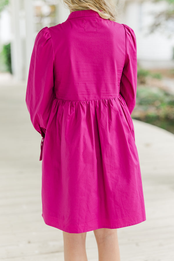 Girls: The Hope Magenta Purple Dress