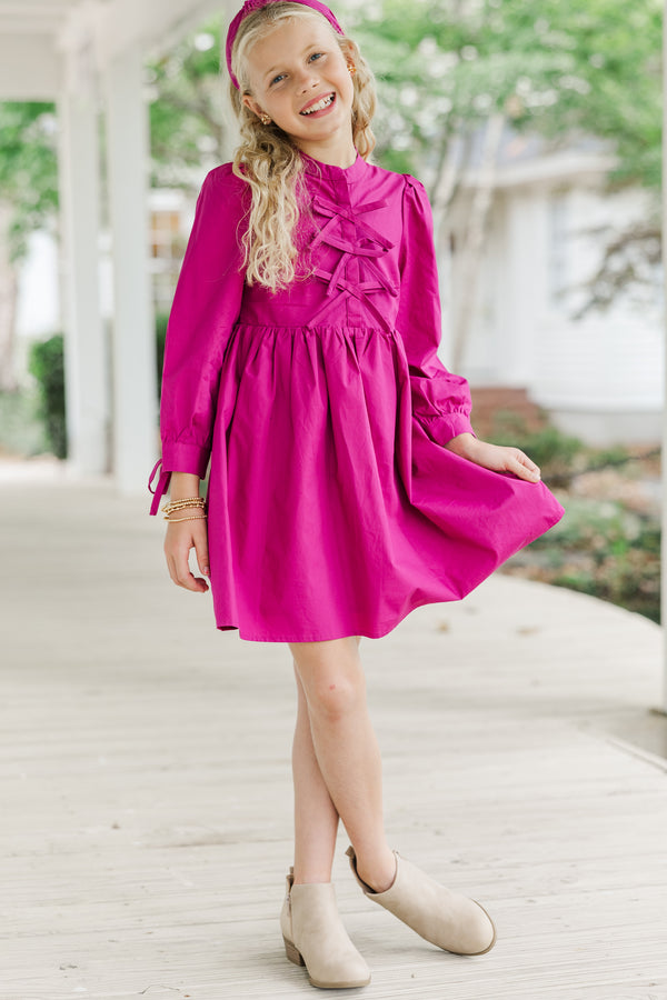 Girls: The Hope Magenta Purple Dress