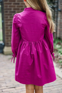 Girls: The Hope Magenta Purple Dress
