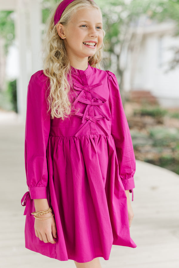 Girls: The Hope Magenta Purple Dress