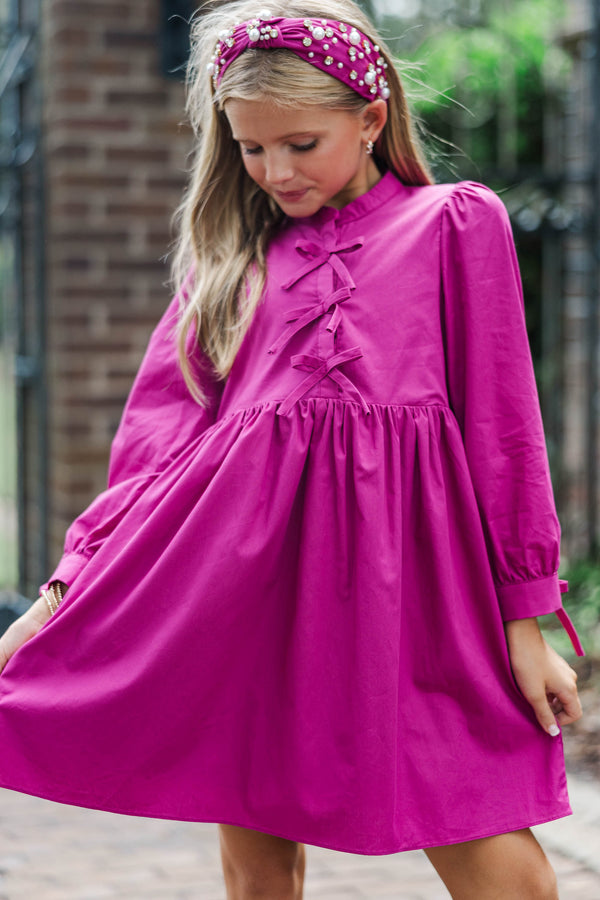Girls: The Hope Magenta Purple Dress