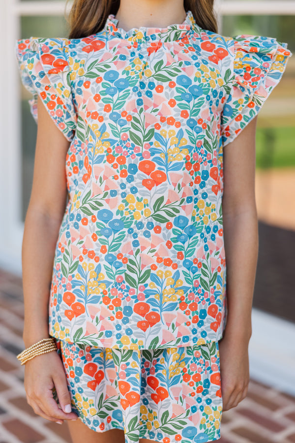 tween blouses, girls blouses, tween floral blouses, shop the mint