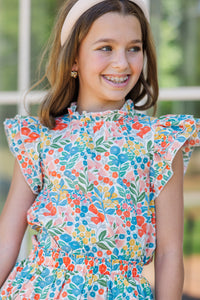 tween blouses, girls blouses, tween floral blouses, shop the mint