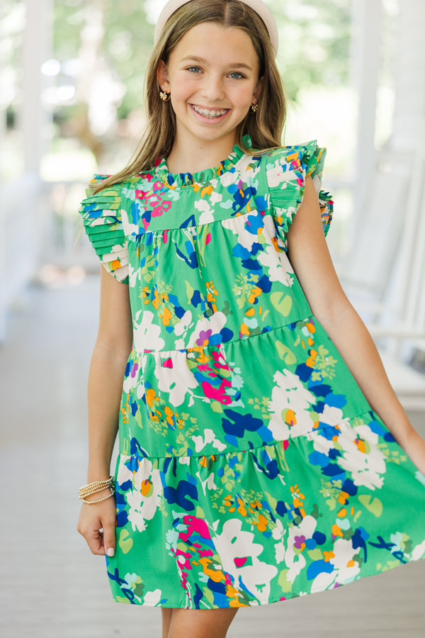 Girls: Make My Day Green Floral Babydoll Dress Shop the Mint Girls: Make My Day Green Floral Babydoll Dress Shop the Mint
