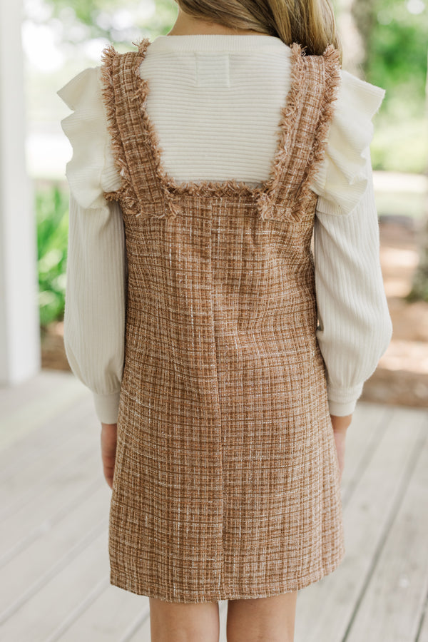 Girls: Need Your Love Taupe Brown Tweed Dress – Shop the Mint Girls: Need Your Love Taupe Brown Tweed Dress – Shop the Mint