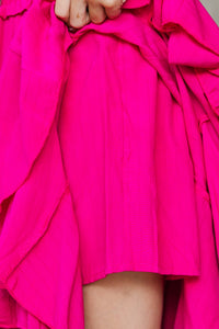 Girls: Look Your Way Fuchsia Pink Ruffled Skort