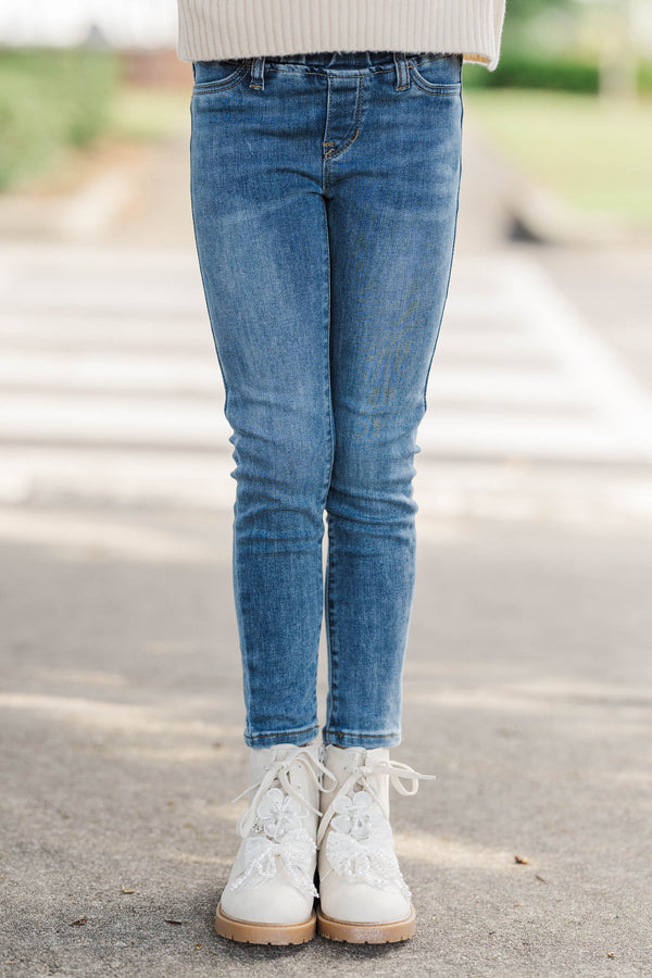 Girls: Let's Talk Dark Wash Jeggings