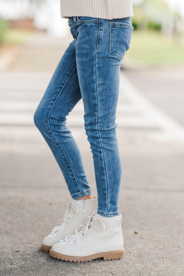 Girls: Let's Talk Dark Wash Jeggings