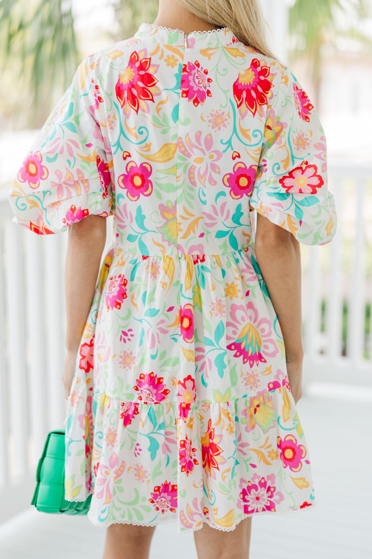 Begging For You Dress in White Floral main image 1