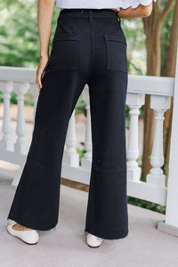 Going Strong Black Cropped Jeans
