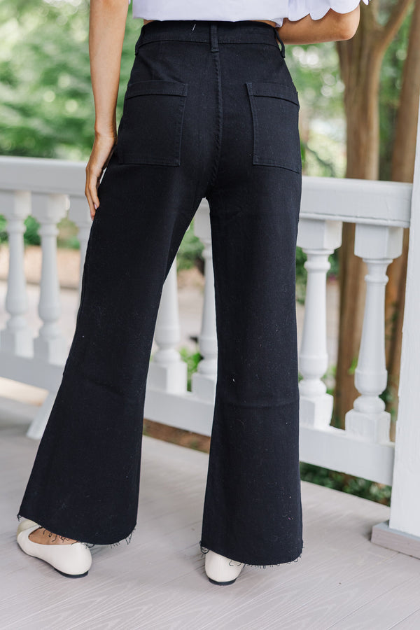 Going Strong Black Cropped Jeans