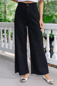 Going Strong Black Cropped Jeans