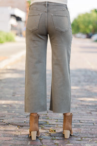 KanCan: Take A Guess Mocha Brown Crop Jeans