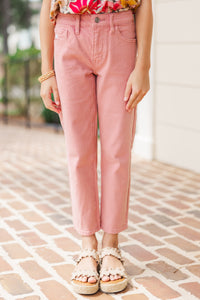 Girls KanCan: Created Joy Coral Pink Straight Leg Jeans