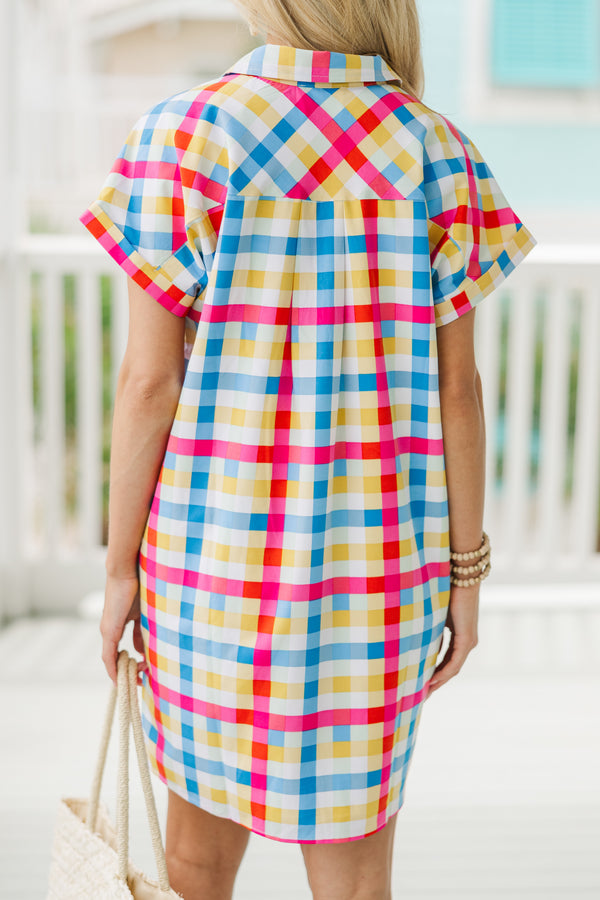 That's It Pink and Blue Plaid Dress Shop the Mint That's It Pink and Blue Plaid Dress Shop the Mint