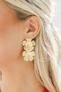 floral earrings, boutique accessories, trendy boutique jewelry