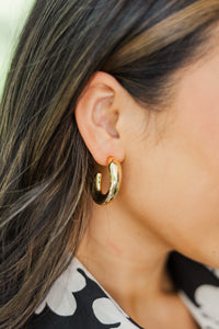 Treasure Jewels: All's Fair Gold Waterproof Hoop Earrings