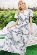 Share Your Happiness Print Maxi Dress - 10 Colors