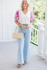 Happy Days Pink Textured Blouse