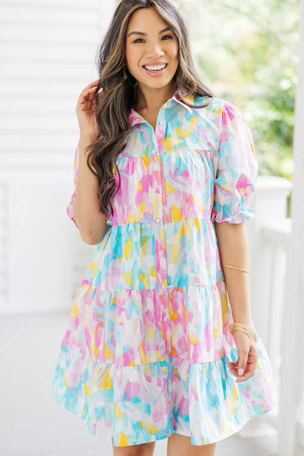 babydoll dresses for women, abstract prints, boutique dresses for women
