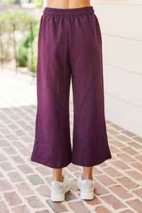 Make Your Day Mulberry Textured Pants