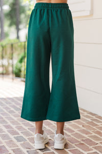 Make Your Day Emerald Green Textured Pants