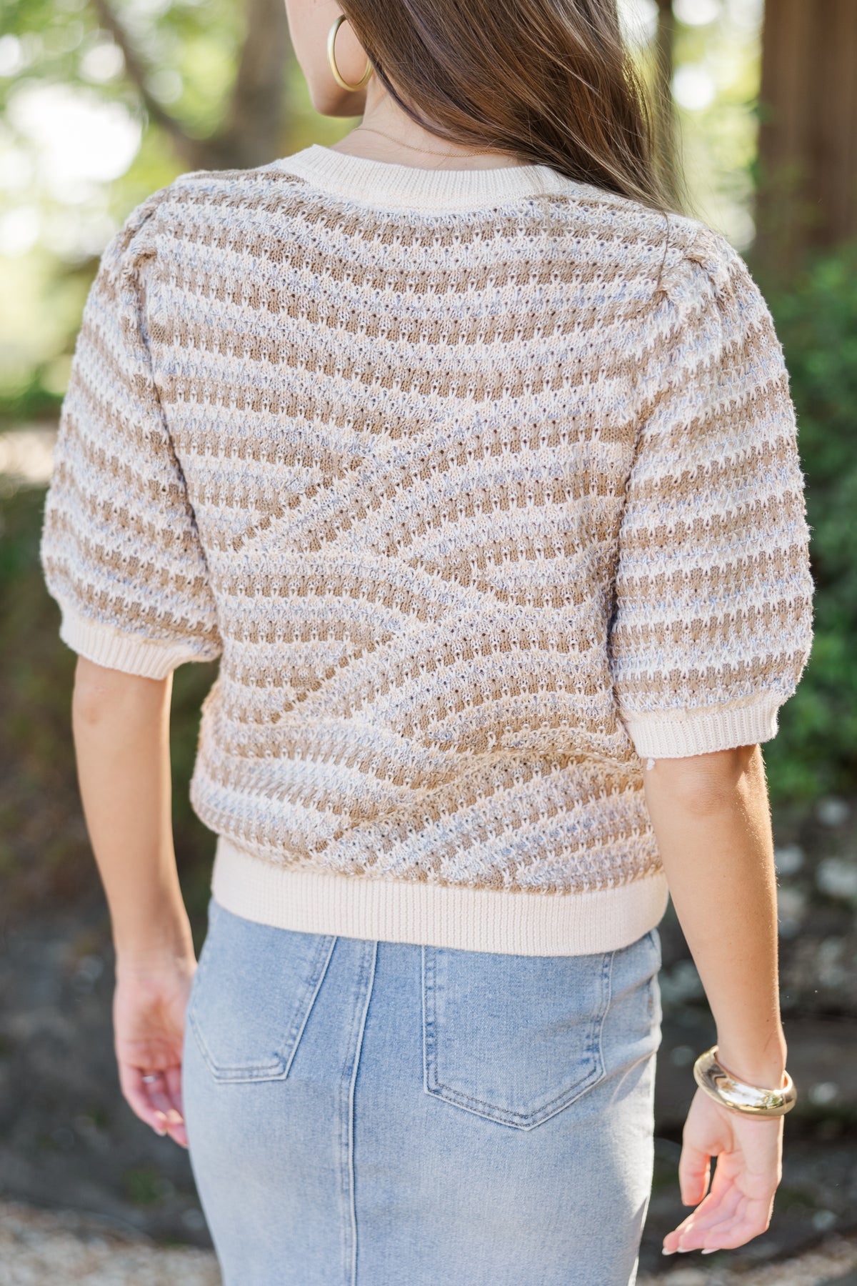 Go After It Cream White Short Sleeve Sweater – Shop the Mint