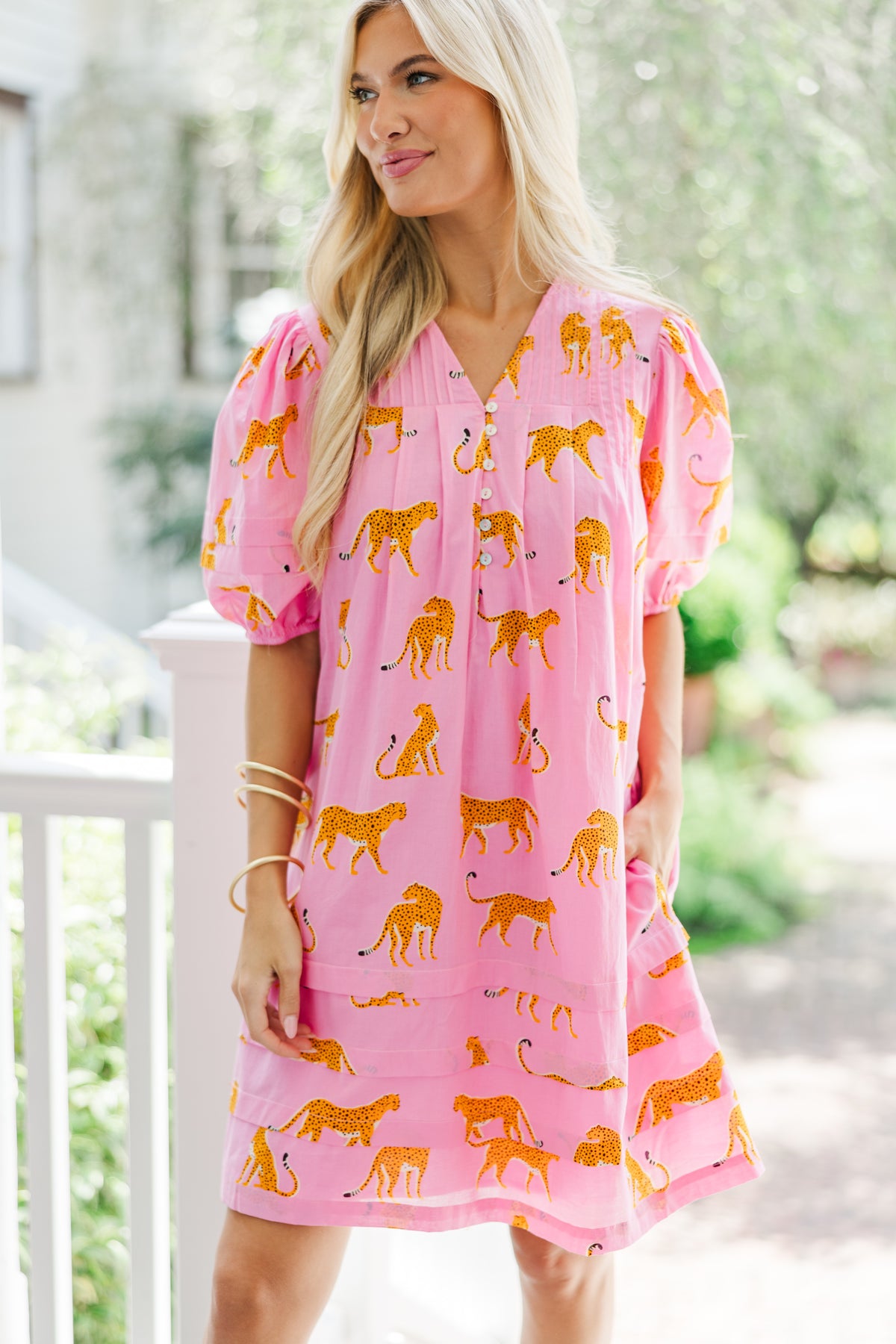 Pink Cheetah Dress