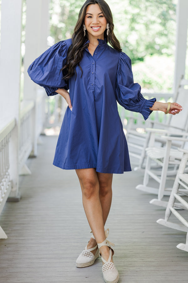 Under The Stars Navy Blue Tie Back Dress Shop the Mint Under The Stars Navy Blue Tie Back Dress Shop the Mint