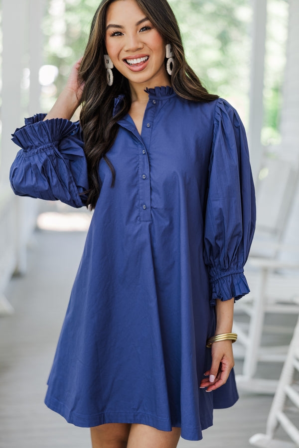 Under The Stars Navy Blue Tie Back Dress Shop the Mint Under The Stars Navy Blue Tie Back Dress Shop the Mint