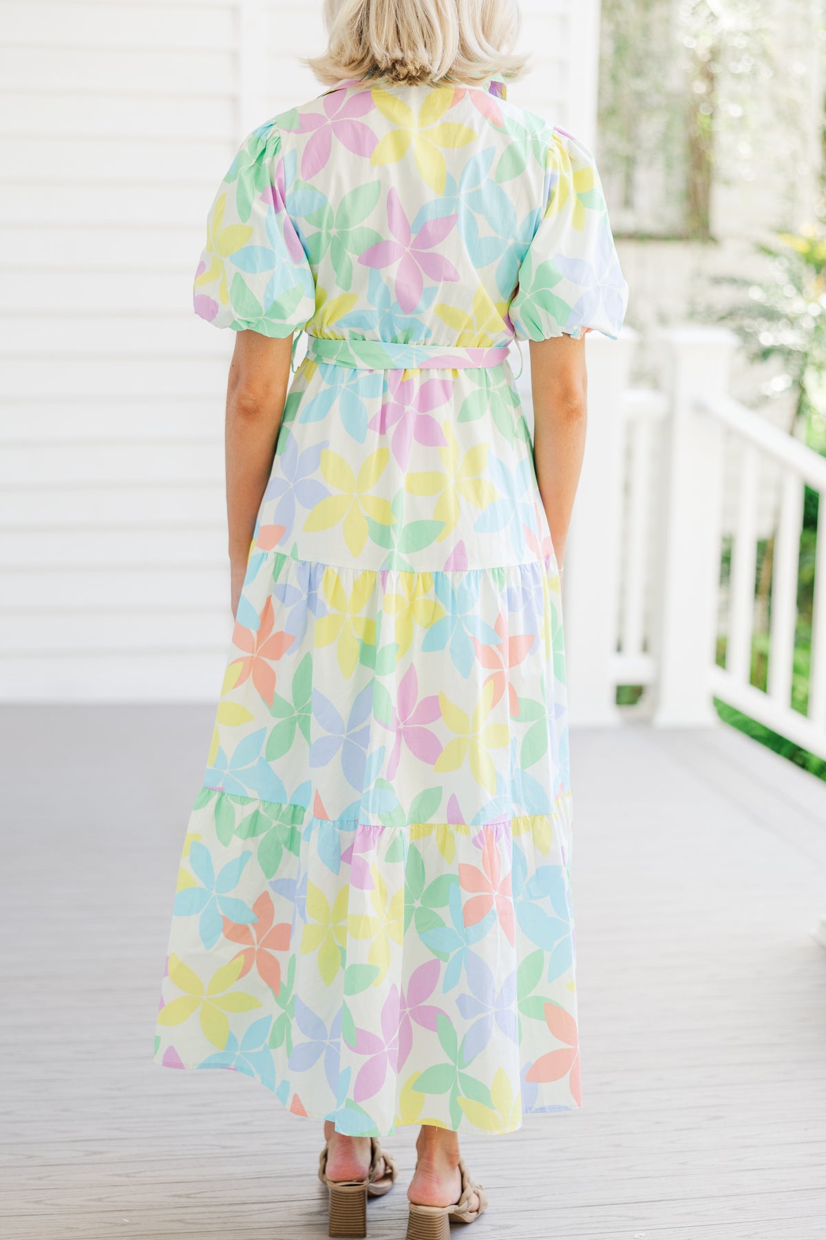 NEW Pastel whimsical maxi sheer dress • S/M