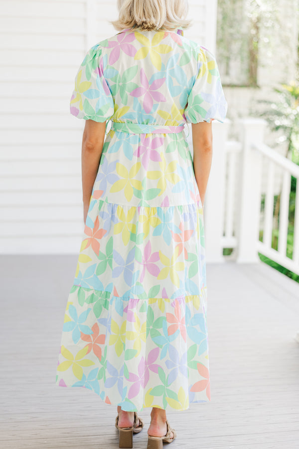 It's Your Love Cream White Pastel Floral Maxi Dress Shop the Mint It's Your Love Cream White Pastel Floral Maxi Dress Shop the Mint