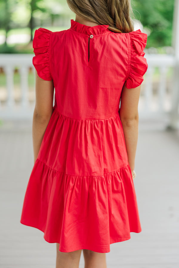 Girls: What Dreams Are Made Of Red Ruffled Dress