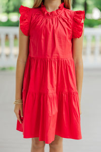 Girls: What Dreams Are Made Of Red Ruffled Dress