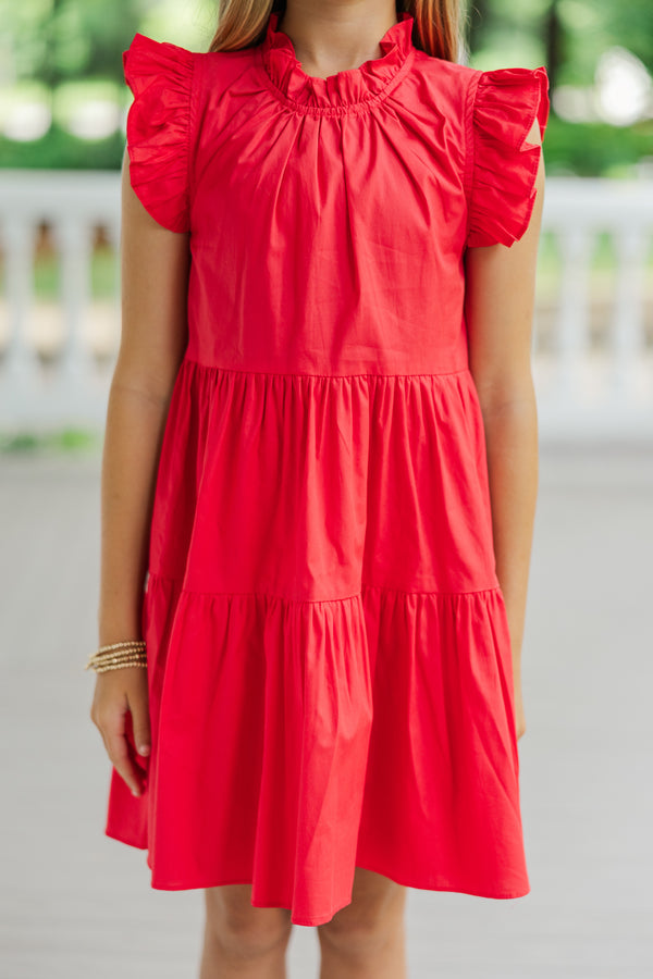 Girls: What Dreams Are Made Of Red Ruffled Dress