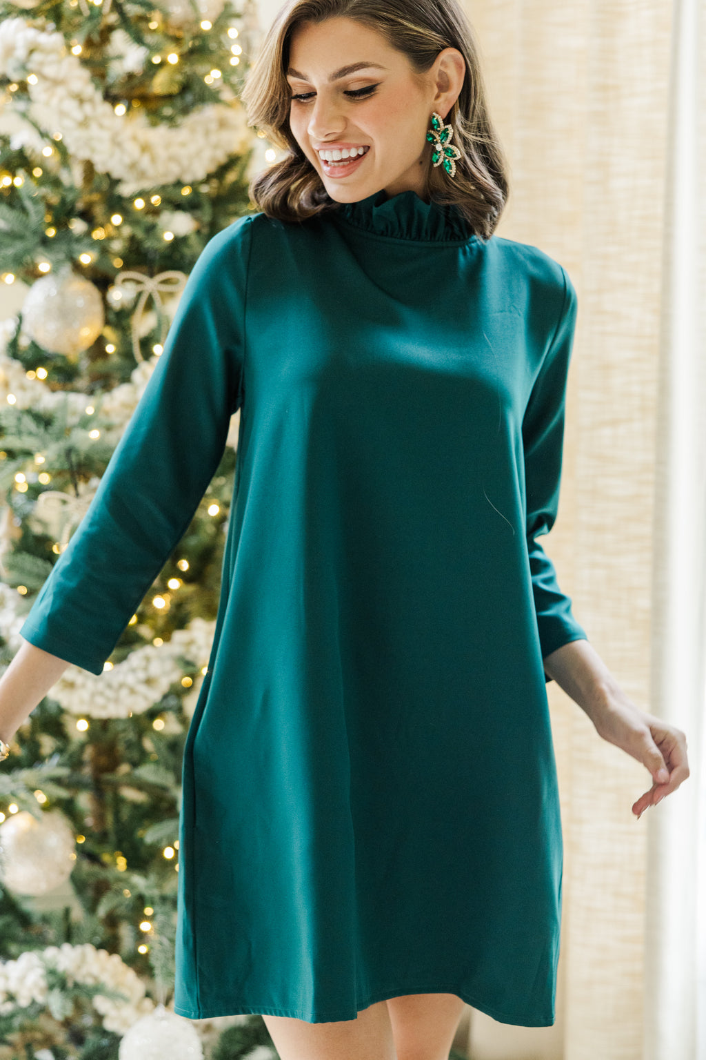 This Is It Emerald Green Swing Dress Shop the Mint This Is It Emerald Green Swing Dress Shop the Mint