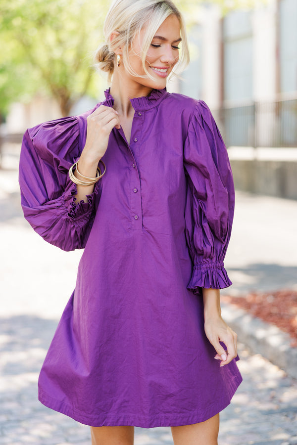 Under The Stars Plum Purple Tie Back Dress Shop the Mint Under The Stars Plum Purple Tie Back Dress Shop the Mint