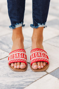 Walk On Red Georgia Slide Sandals