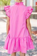 Pink Scalloped Dress