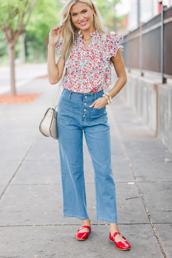 floral blouses, feminine blouses, work wear, shop the mint