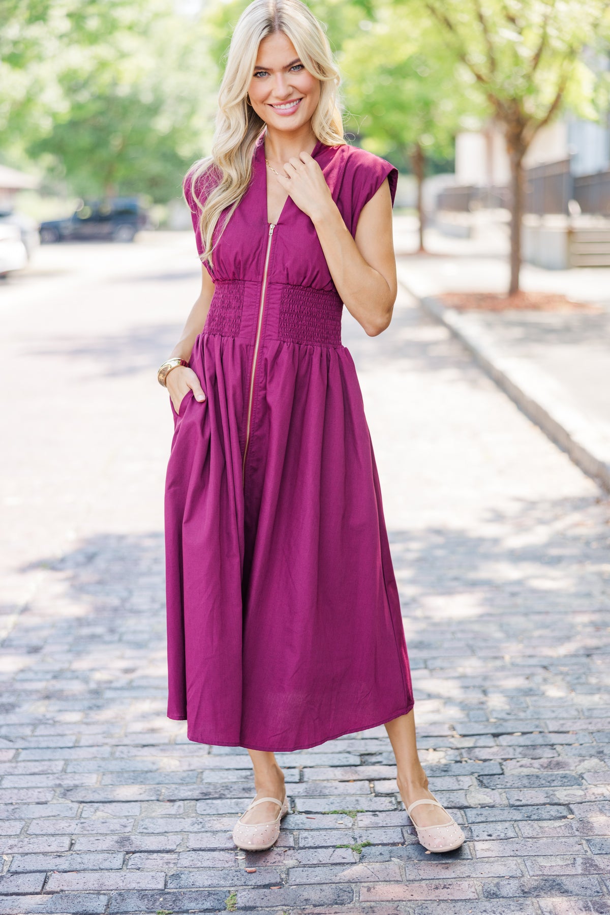 Merlot Midi Dress main image 1