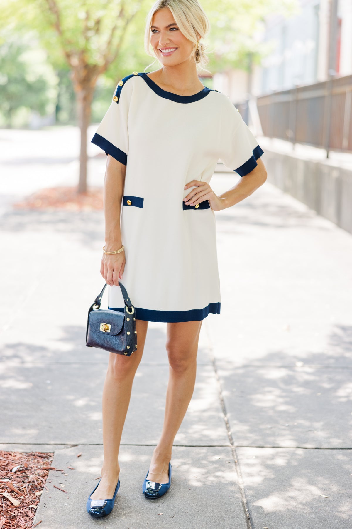 Coast To Coast Navy Blue Dress – Shop the Mint