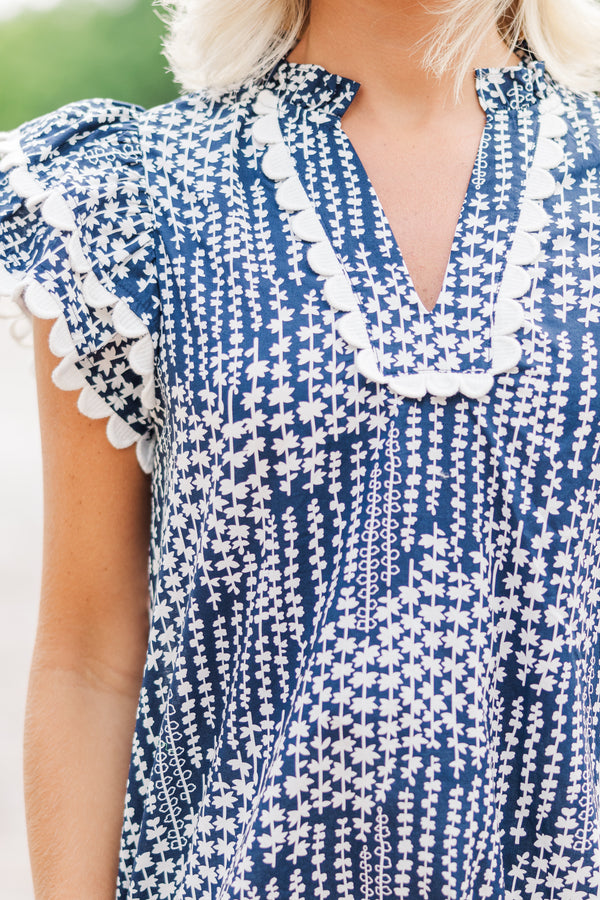 floral blouses, feminine blouses, blue blouses, shop the mint