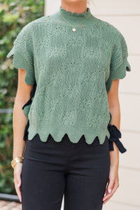 Better To Be Bold Forest Green Sweater