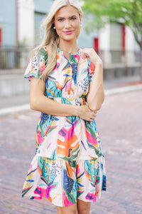 Get What You Need Fuchsia Tropical Dress