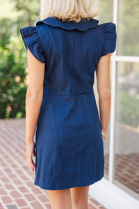 On The Way Dark Wash Denim Dress