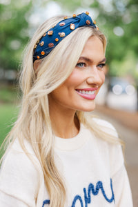 Take It To The Limit Navy/Orange Headband